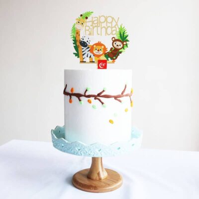 Happy Birthday Cake Topper Zoo Animals Happy Birthday Cake Topper Zoo Animals