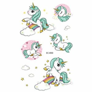 large set unicorn tattoos