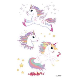 large set unicorn tattoos