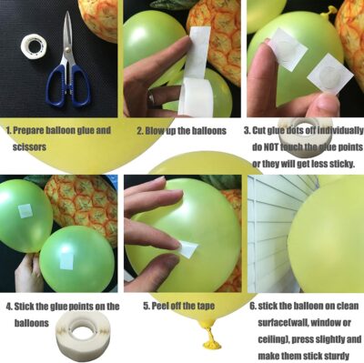 Balloon glue dots