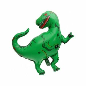 Green T-Rex dinosaur foil balloon 86x83cm helium quality, Auckland NZ