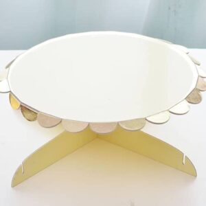Yellow cake stand cardboard, party decoration Auckland NZ