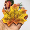 Artificial maple leaves yellow main