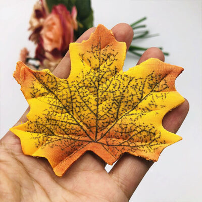 Artificial maple leaves yellow main