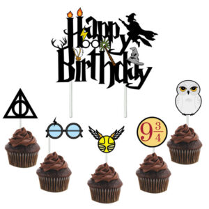 Harry Potter birthday cake topper set 6 pieces, Auckland NZ