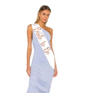 Bride to Be rose gold on white diamond sash 78cm, hens night Auckland NZ
