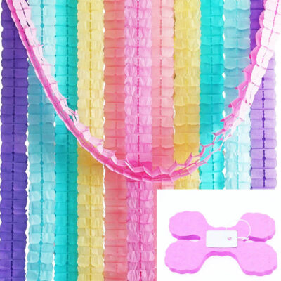 Four Leaf Clover Paper Garlands Dark Pink