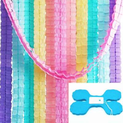 Four Leaf Clover Paper Garlands blue