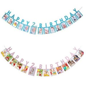 Happy 2nd birthday photo banner