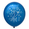 2nd Birthday pearl dark blue latex balloon 12 inch helium quality, Auckland NZ