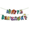 Happy Birthday Paper Banners - Dinosaur Theme Party Baby cartoon dinosaur Happy Birthday banner 4-5m ribbon, Auckland NZ