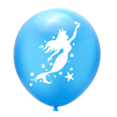 Mermaid blue latex balloon 12 inch helium quality, Auckland NZ