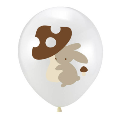 Rabbit safari party white latex balloon 12 inch, Auckland NZ