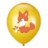 Fox safari party brown latex balloon 12 inch, Auckland NZ