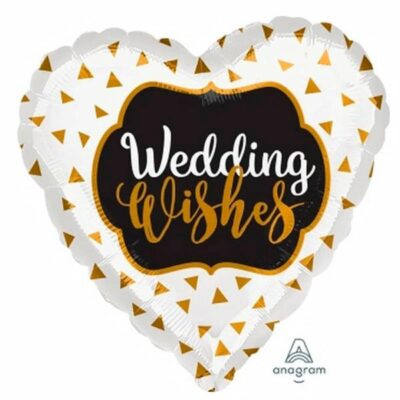 Wedding Wishes Heart balloons