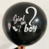 Giant gender reveal balloon Girl or Boy bottle 36 inch black latex, Auckland NZ