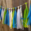 Dinosaur party tissue tassel garland style C 4 packs, party decoration Auckland NZ