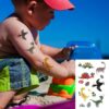 Dinosaur temporary tattoo set Bec-735 12x75cm, party favour Auckland NZ