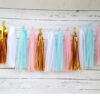 Gender reveal tissue tassel garland style A 4 packs, party decoration Auckland NZ