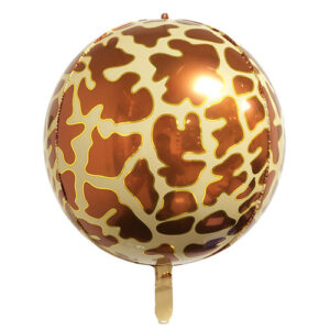 Giraffe safari animal print foil balloon 22 inch helium quality, Auckland NZ