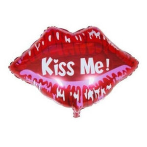Kiss Me wedding foil balloon 58x51cm helium quality, Auckland NZ