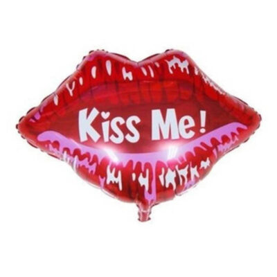 Kiss Me wedding foil balloon 58x51cm helium quality, Auckland NZ