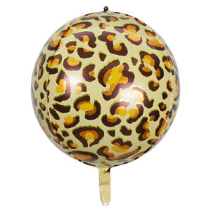 Leopard safari animal print foil balloon 22 inch helium quality, Auckland NZ