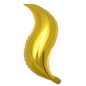 S-shaped mermaid tail foil balloon gold, Auckland NZ