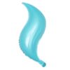 S shape foil balloons Tifany blue S-shaped mermaid tail foil balloon Tiffany blue, Auckland NZ