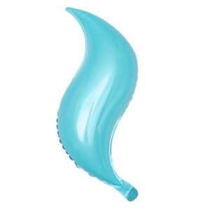 S-shaped mermaid tail foil balloon Tiffany blue, Auckland NZ