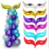 S shape foil balloons display4