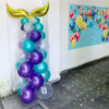 S shape foil balloons display6
