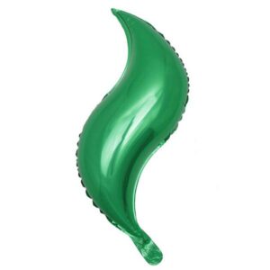 S-shaped mermaid tail foil balloon green, Auckland NZ