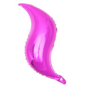 S-shaped mermaid tail foil balloon rose pink, Auckland NZ