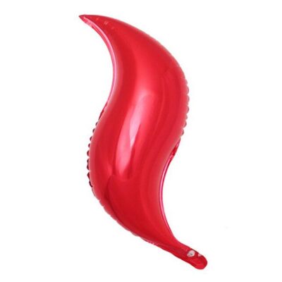 S shape foil balloons red S-shaped mermaid tail foil balloon red, Auckland NZ
