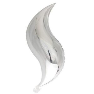 S-shaped mermaid tail foil balloon silver, Auckland NZ