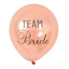 Team Bride rose gold balloon pack 12 inch helium quality, Auckland NZ