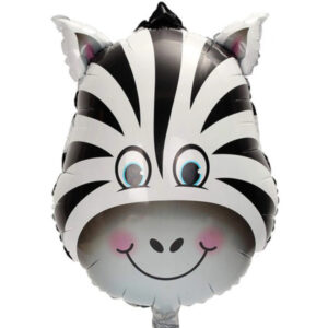 Zebra Head Foil Balloon