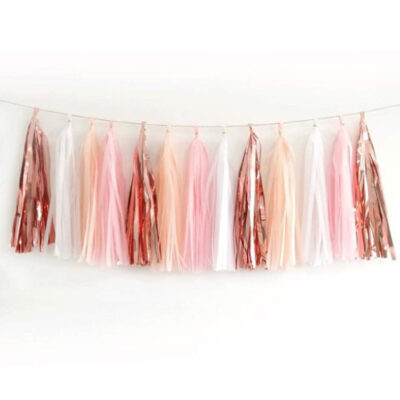 baby shower Tissue Tassel Garland Baby Shower tissue tassel garland baby girl pink 4 packs, Auckland NZ