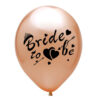 Bride to Be rose gold heart balloon pack 12 inch helium quality, Auckland NZ