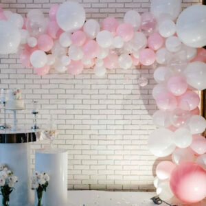 Baby Girl DIY balloon garland kit pink blush, baby shower decoration Auckland NZ