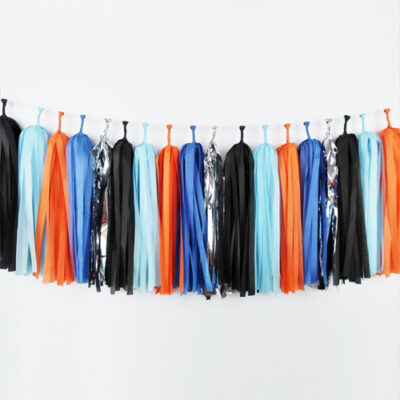 Space Party Tissue Tassel Garland