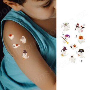 Halloween kid temporary tattoo strip BEC819 12x7.5cm, Auckland NZ