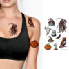 Halloween temporary tattoo sheet BLC967 21x15cm, Auckland NZ