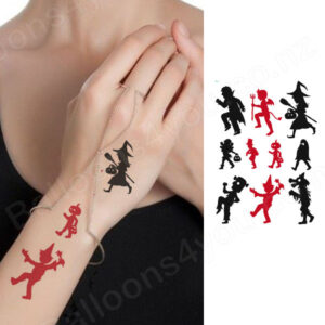 Halloween temporary tattoo sheet BLC972 21x15cm, Auckland NZ