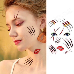 Halloween temporary tattoo sheet BLC974 21x15cm, Auckland NZ