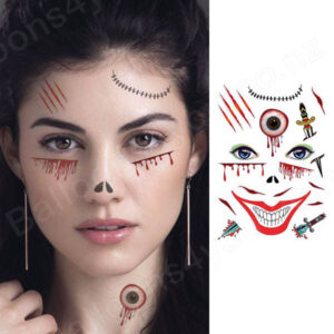 Halloween temporary tattoo sheet BLC976 21x15cm, Auckland NZ