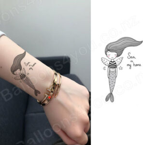Cute temporary tattoo strip BRC081 10.5x6cm, party favour Auckland NZ