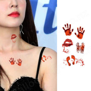 Halloween temporary tattoo strip BRC604 10.5x6cm, Auckland NZ