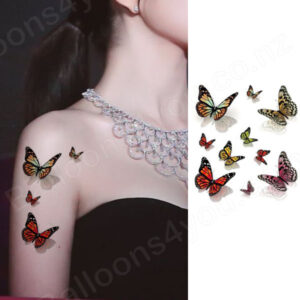 Butterfly temporary tattoos Brh011 10.5x15cm, party favour Auckland NZ